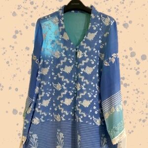 Gorgeous 2 tone Blue Pakistani/Indian suit EID